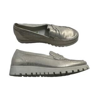 Waldlaufer Eliza Hegli Shimmer Wedge  Comfort Loafer Women's Size US 7 New